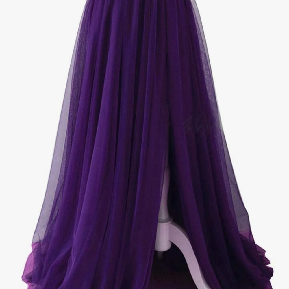 Purple Tulle Women's Skirt, Size Small